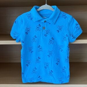Disney Jumping Beans• Toddler Mickey Mouse Polo | Blue | 2T